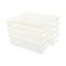 Martha Stewart Kerry 8 Pack Plastic Stackable Office Desk Drawer Organizers with Gold Trim, 9 x 3 BE-PB9050-G-8-CLRGLD-MS - alternate 7